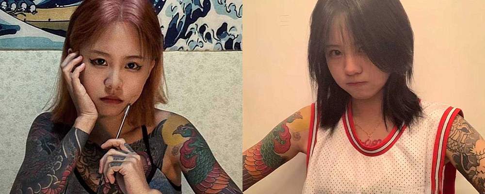 她说自己有点传统 原来是老传统 天津欢乐谷花臂女npc蒋欣宸 抖音名叫哪吒 疯狂女上 反差拉满