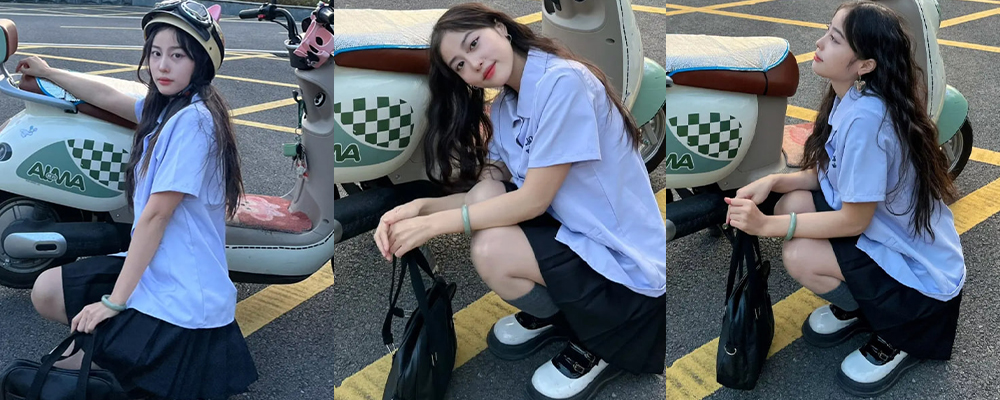 这天气是有多热 潮汕女骑士街头全裸上阵 赤身裸体行走在街道 两枚巨乳跟随车速随风飘动 