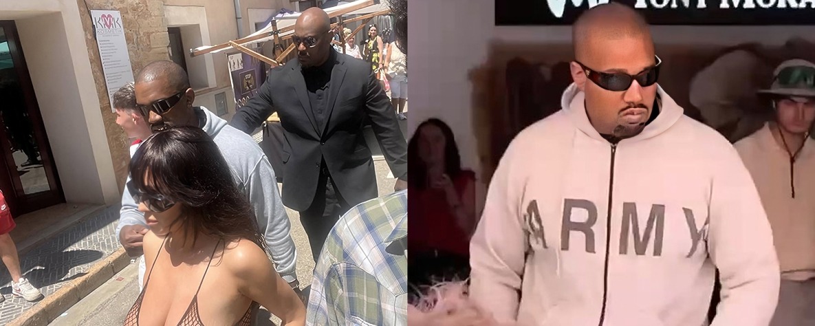 侃爷携手爱妻比安卡再掀巨浪  露骨透视装炸街西班牙马略卡岛   性感的身材让人想体验一番