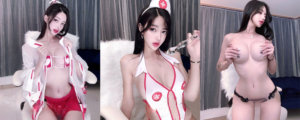 高颜值配合上淫荡的样子真是迷人不已   韩国超人气模特Jindayul道具自慰口交魅力尽显