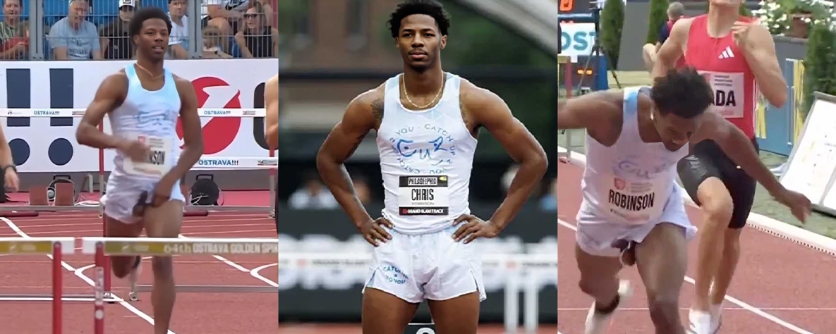 美国跨栏选手克里斯 在捷克黄金大奖赛400米跨栏决赛中黑鸟出笼 不仅得了金牌还俘获了无数少女的芳心