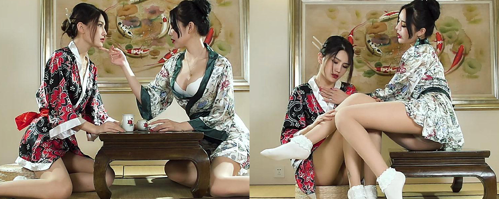 足控界女神Ligui丽柜最新私拍  携手闺蜜上演双生花之香丝深吻 两女身穿旗袍各种挑逗