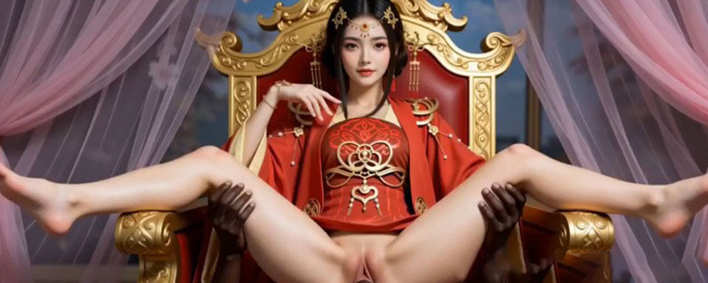 B站古风神曲相虎被阿姨魔改成色情版  女帝沦陷黑人大鸡巴下   轮番玩弄至高潮喷水