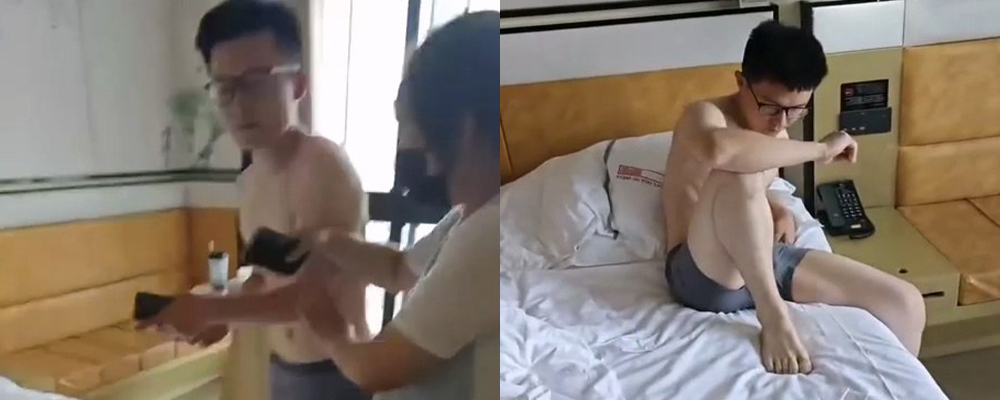 宁波男子花了50万彩礼娶妻当天就偷情  夫召集朋友直接冲进酒店抓奸  出轨男子只穿内裤逃跑却被制服